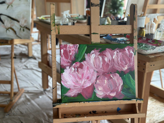 My 1st painting: peonies